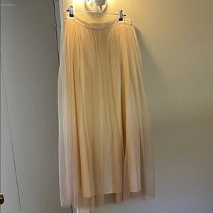 LC Lauren Conrad Peach Ombré Maxi Skirt
